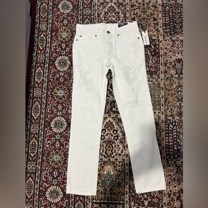 Buffalo White Denim jeans NWT